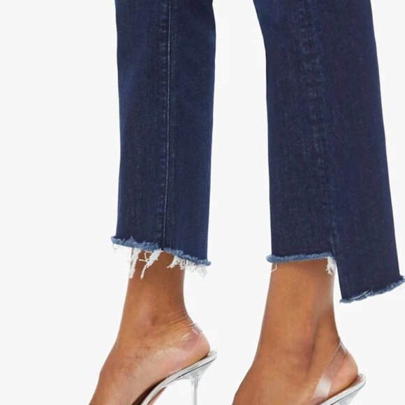 MOTHER The Insider Crop Step Fray Jeans - Size 26 - Picture 4 of 11